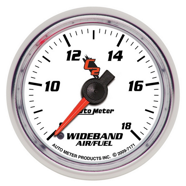 2-1/16" WIDEBAND, AIR/FUEL RATIO, ANALOG, 8:1-18:1 AFR, C2